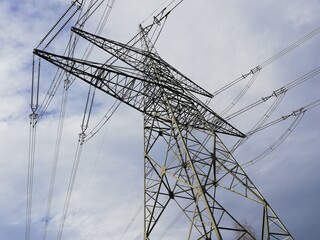 Elektrizität, Strommast, Leitung