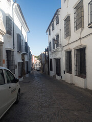 Calles de Grazalema, en Cádiz, Andalucía, España