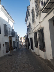 Calles de Grazalema, en Cádiz, Andalucía, España