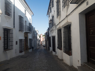 Calles de Grazalema, en Cádiz, Andalucía, España