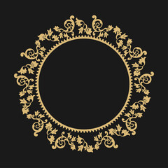 Baroque circular ornament.