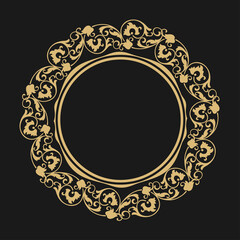 Baroque circular ornament.
