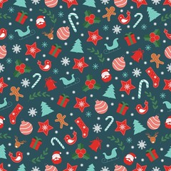 Christmas seamless pattern 1