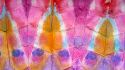 Vintage Liquid Acryl. Tye Dye Patterns. Colorful