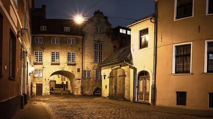 The Swedish Gate in Riga, Latvia