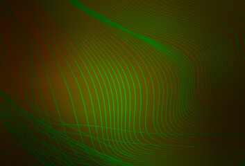 Dark Green, Yellow vector blurred bright template.