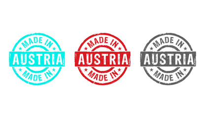 Made in Austria stamp and stamping
