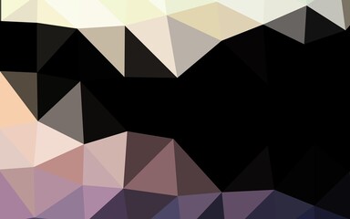 Dark Green, Red vector blurry triangle pattern.