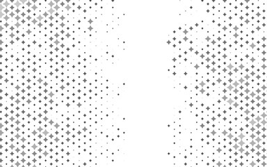 Light Silver, Gray vector template with sky stars.