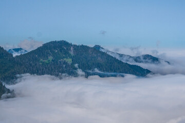 Above the clouds at Mount Baker Wilderness