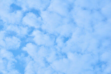 natural background - blue sky with light cumulus clouds