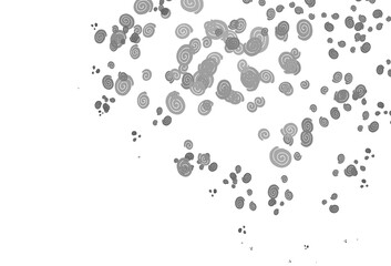 Light Silver, Gray vector background with lava shapes.