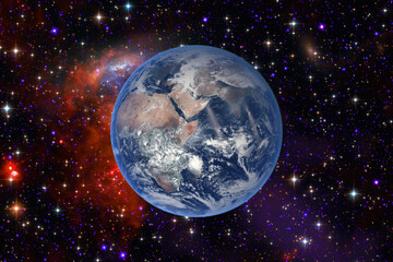 Earth and space. The elements of this image furnished by NASA.