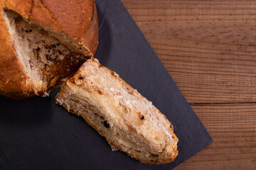 typical christmas desserts and sweets, panettone