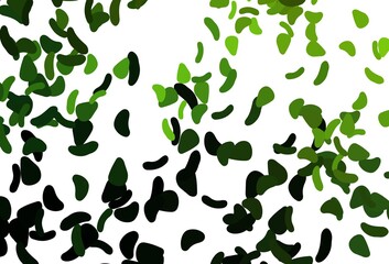 Light Orange vector pattern with chaotic shapes.