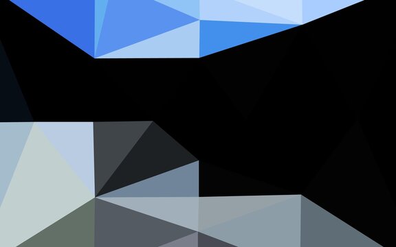Dark BLUE vector abstract mosaic background. © Dmitry
