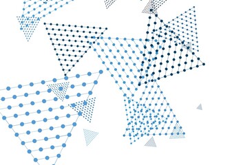 Light BLUE vector layout with circles, lines.