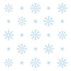 Seamless pattern with snowflakes. Vector illustration