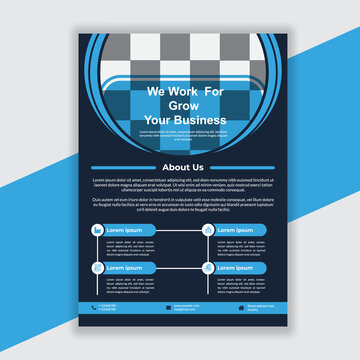 Template vector design for business flyer
