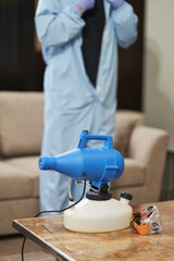 Hotel disinfection during COVID-19 pandemic by special service