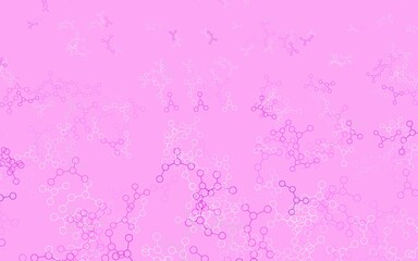 Light Pink, Red vector pattern with artificial intelligence network.
