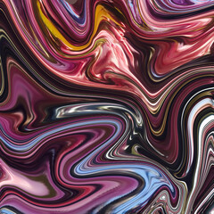  ARTISTIC OILY SWIRLS COLOURFUL FLOWING NATURAL