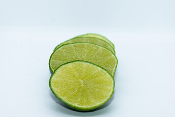 Fototapeta na wymiar lime on a white background