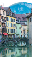 Annecy in France, typical houses