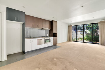 Empty and unfurnished brand new apartment