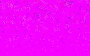 Light Blue, Red vector pattern with artificial intelligence network.