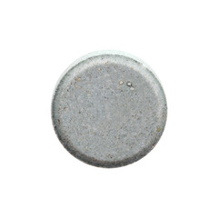 Green pill isolated on a white background