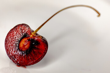 Delicious sliced cherry