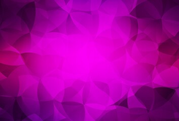 Obraz premium Dark Purple vector background with abstract shapes.