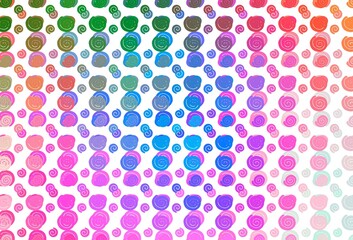 Light Multicolor, Rainbow vector background with liquid shapes.