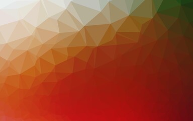 Fototapeta premium Light Green, Red vector shining triangular template.