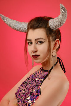 woman with horns