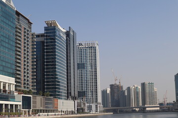 Obraz na płótnie Canvas Big city life in Dubai