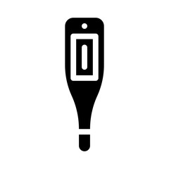 electronic medical thermometer glyph icon vector illustration