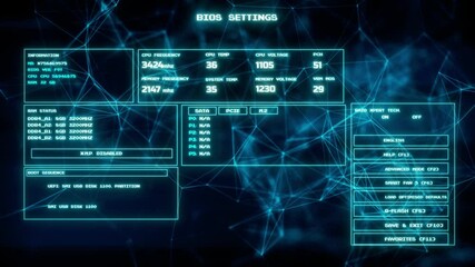 Representation of Computer BIOS Basic Input Output v1 4k