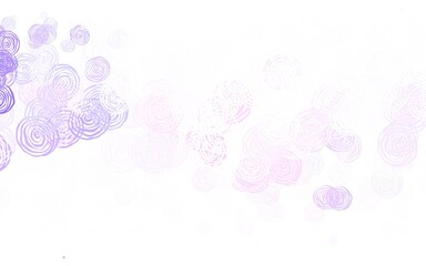 Light Purple, Pink vector doodle texture with roses.