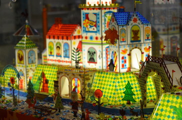 small christmas town decoration 