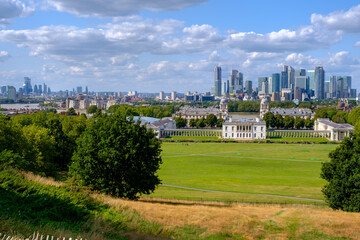 Fototapeta na wymiar Greenwich Park in London on a beautiful summer day