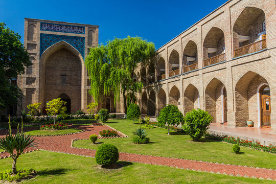 Courtyard of Kulkedash (Ko'kaldosh) Madrasa in Tashkent, Uzbekistan