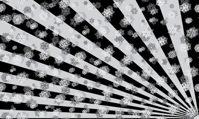 Winter background with snowflakes