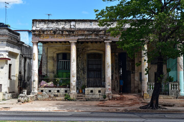old abandoned house in Cuba