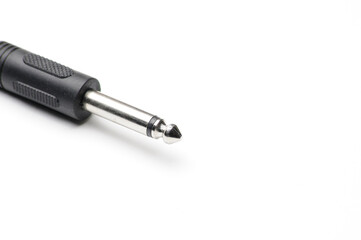 Audio cable with XLR and TRS jack connectors for microphones and professional audio equipment on a white background