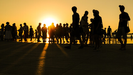 Fototapeta Zachód słońca Zadar 0 Oczekiwanie obraz