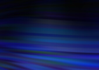 Dark BLUE vector background with bent ribbons.