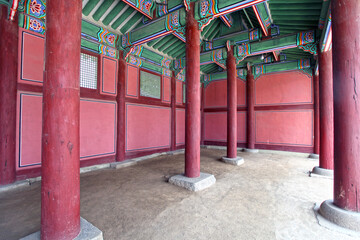 Fototapeta na wymiar Gyeongbokgung Palace in Seoul, South Korea.