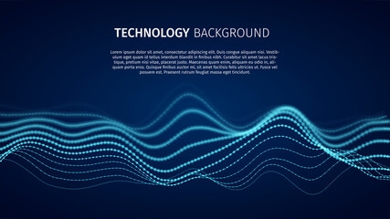 Particles structure backdrop for research article. HUD elements. Blockchain, artificial intelligence, big data technology. Data base, hybrid energy and binary code. Vector illustration